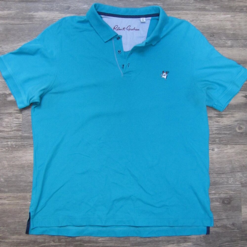 Robert Graham Blue Men's Polo